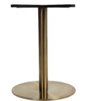 1 x Brass Rome - Round Table Base, Table Base - Sketch Commercial Hospitality Furniture