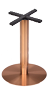 1x Copper Colorado - Round Table Base, Table Bases - Sketch Commercial Hospitality Furniture