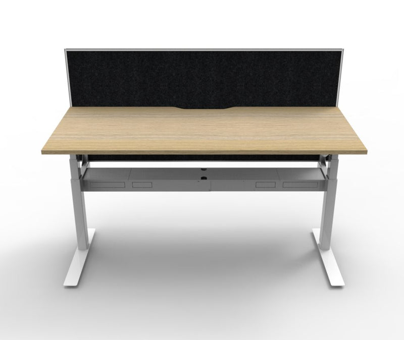 1 x Deluxe Height Auto-Adjustable Desk with Screen, Tables - Sketch Commercial Hospitality Furniture